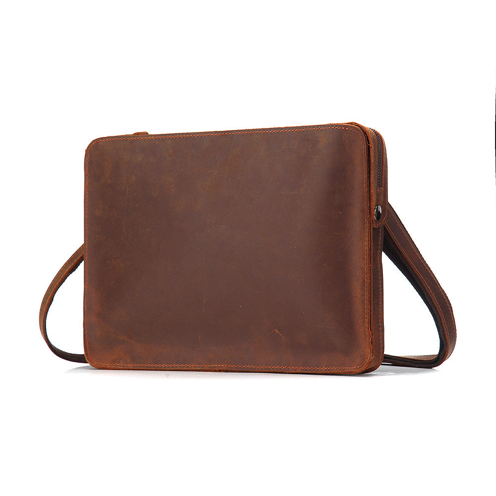 Vintage Leather Crossbody Shoulder Bag