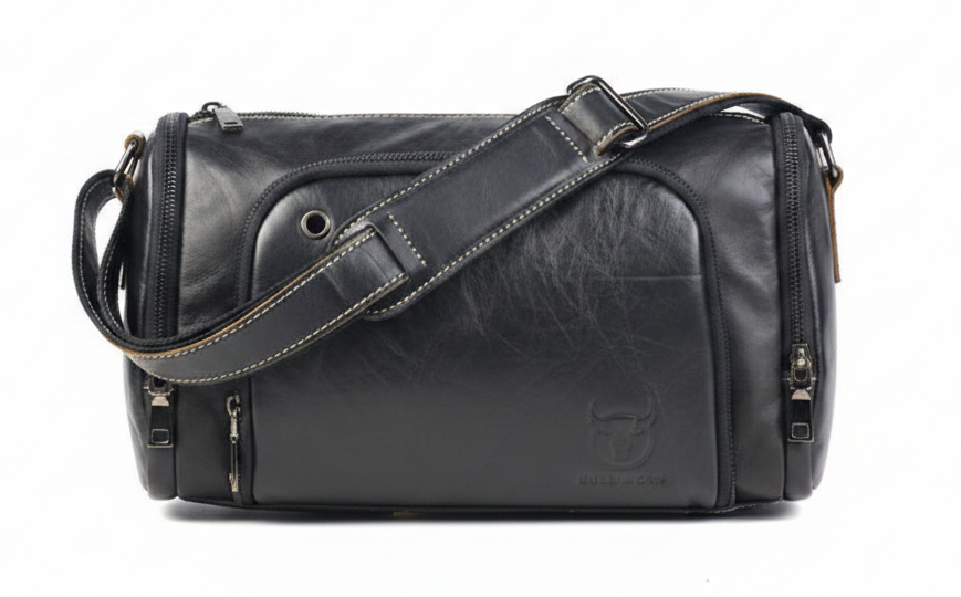 Men's Genuine Leather Shoulder Crossbody Bag