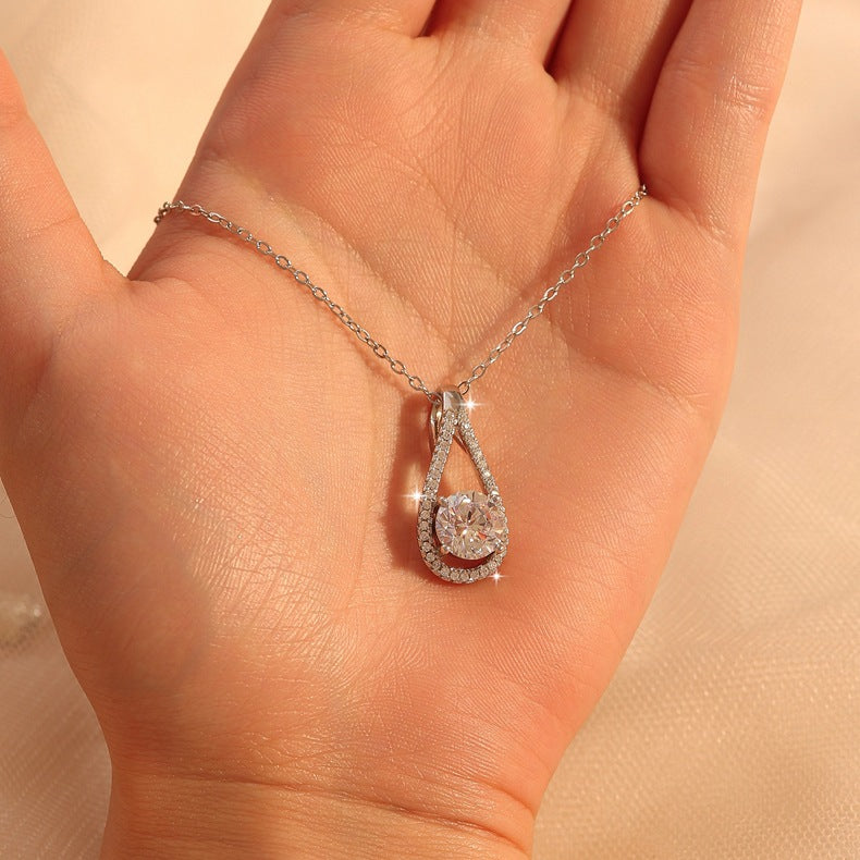 S925 Women's Moissanite Sterling Silver Necklace