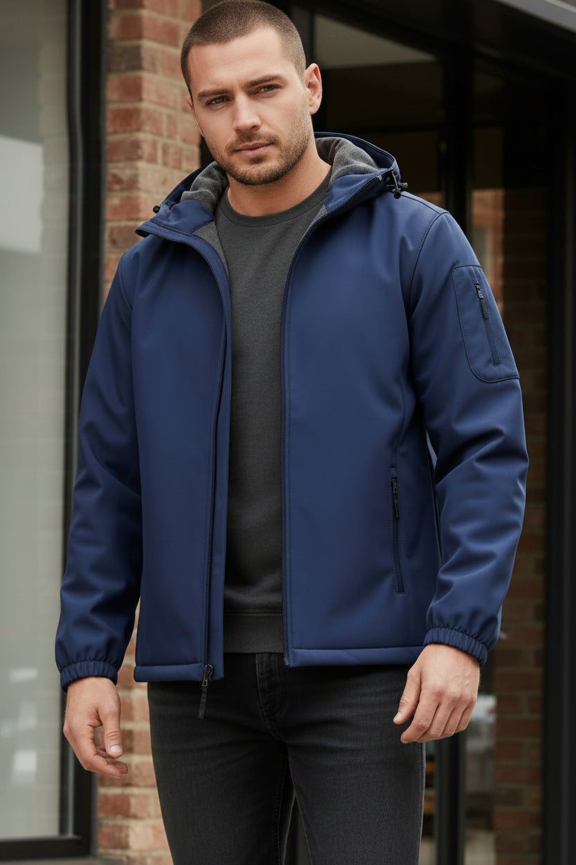 COOFANDY Men's Softshell Hooded Windbreaker Jacket