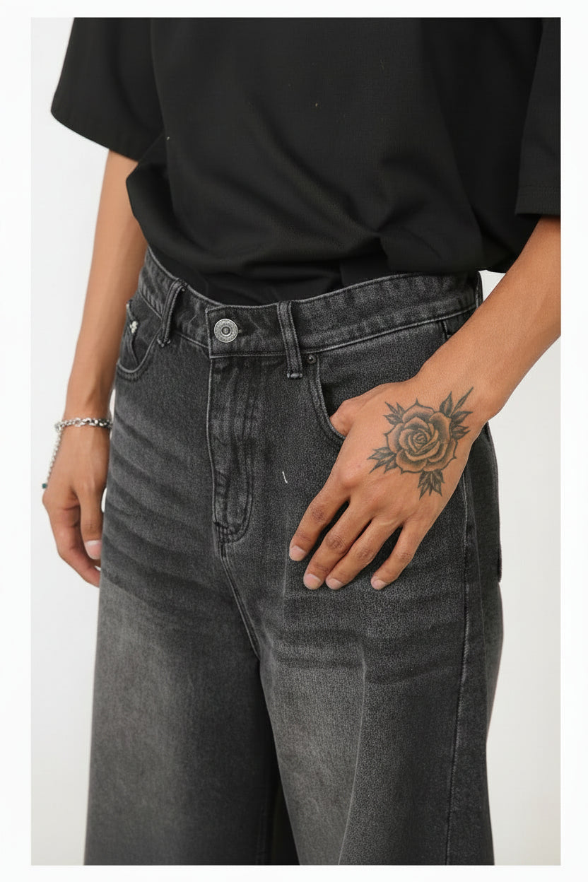 Retro Wide-Leg Denim