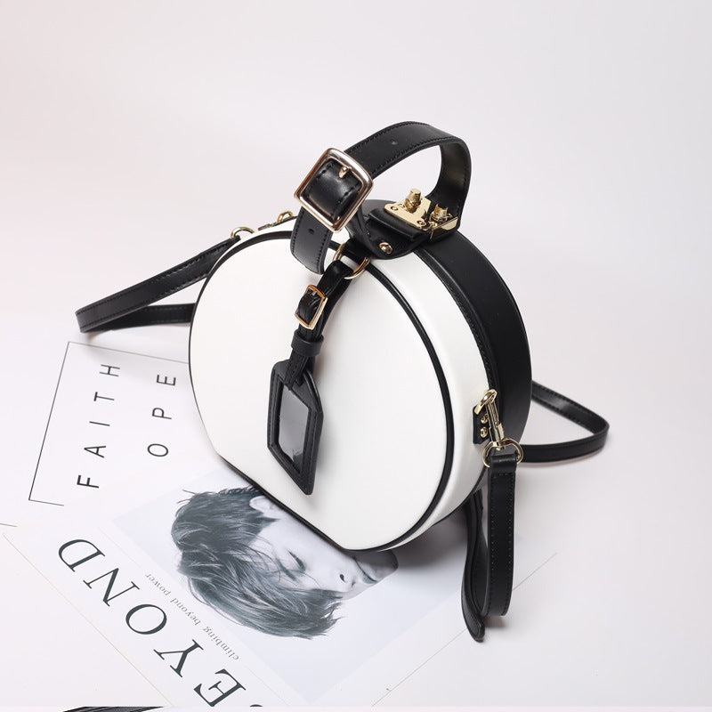 Vintage Leather Box Crossbody Bag