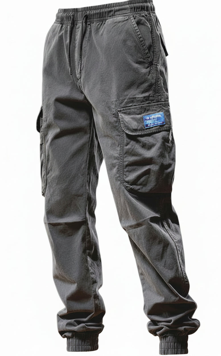 Men's Cargo Pants - Cotton Fleece Joggers