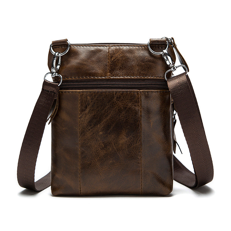 Genuine Leather Vintage Men's Crossbody Bag