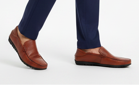 Men's Casual Genuine Leather Slip-On Loafers
