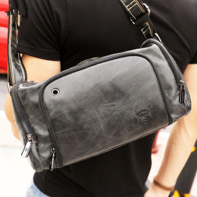 Men's Genuine Leather Shoulder Crossbody Bag