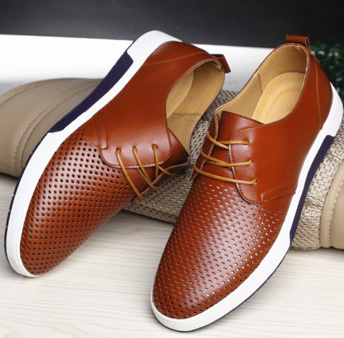 Brogue Leather Casual Shoes