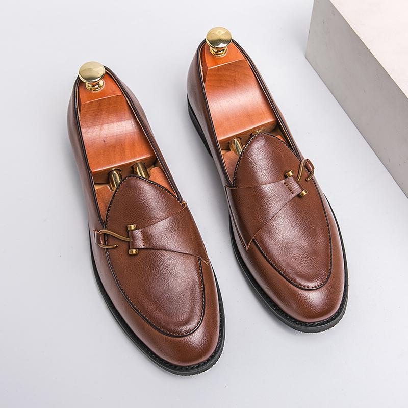 Men's Casual Soft Leather Slip-On Loafers