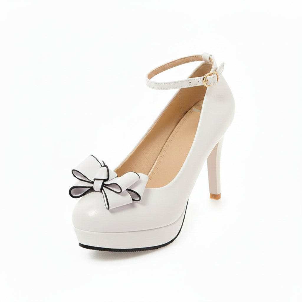 Sweet Bow Women's Platform Heels