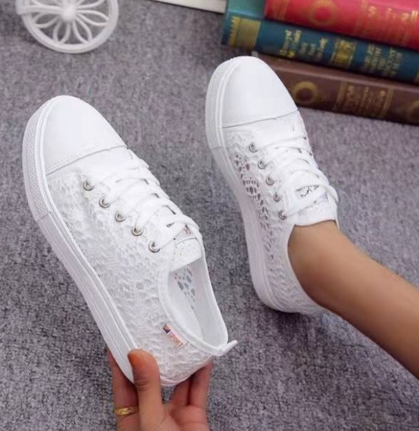 Elevated Casual Canvas Shoes - Breathable Mesh