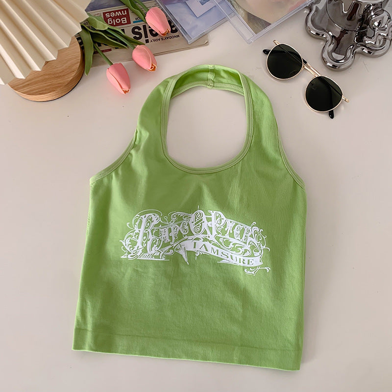 Niche Design Printed Halter Top