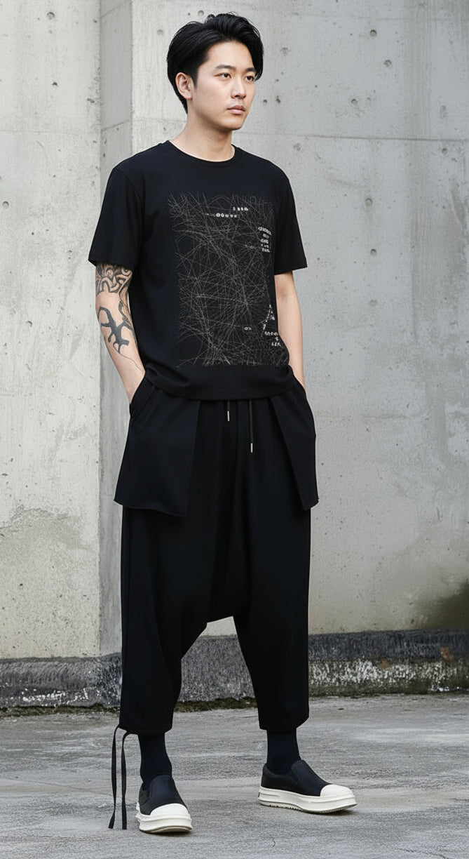 Drawstring - Lantern Harem Pants [Unisex]