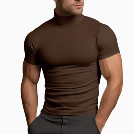 Slim-Fit Turtleneck Tee