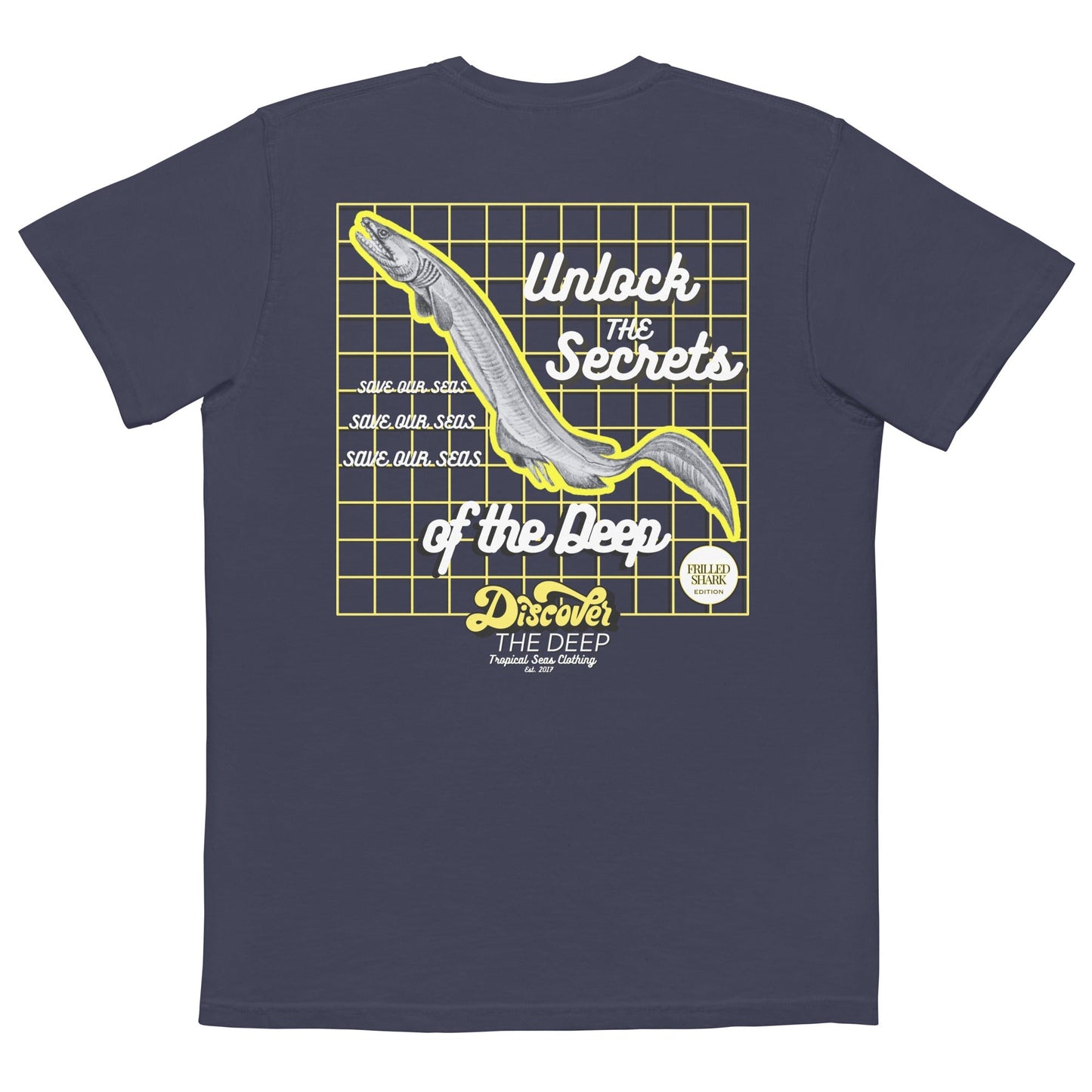 Discover the Deep - Frilled Shark Edition Pocket T-shirt