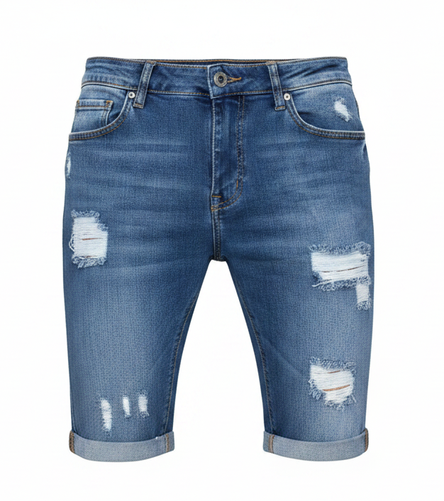 Men's Ripped Fashion Denim Shorts