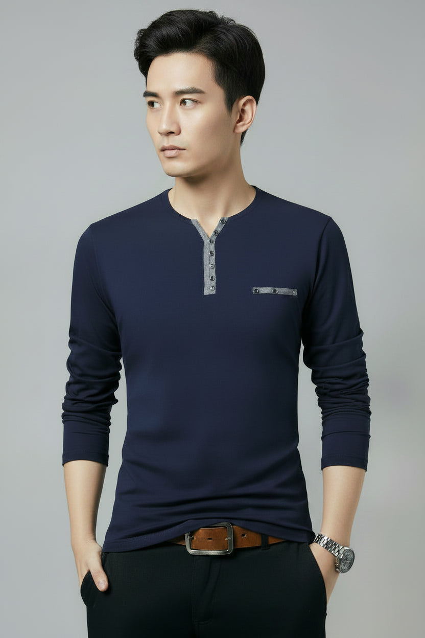 Cotton 3/4-Sleeve Tee