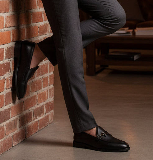 Men's Casual Soft Leather Slip-On Loafers