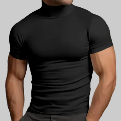 Slim-Fit Turtleneck Tee