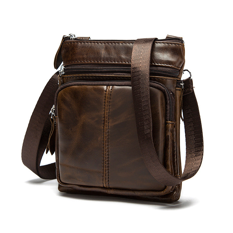Genuine Leather Vintage Men's Crossbody Bag