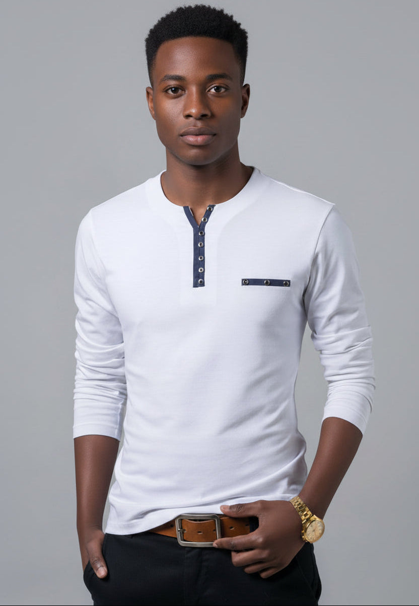 Cotton 3/4-Sleeve Tee