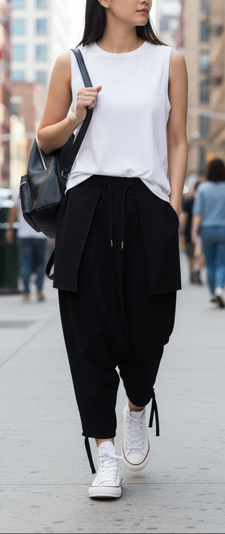 Drawstring - Lantern Harem Pants [Unisex]