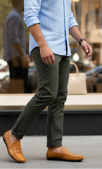 Men's Casual Genuine Leather Slip-On Loafers
