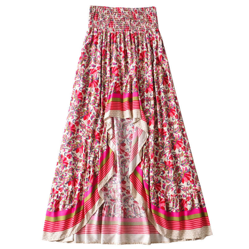 Elegant Women's Floral Swing Skirt