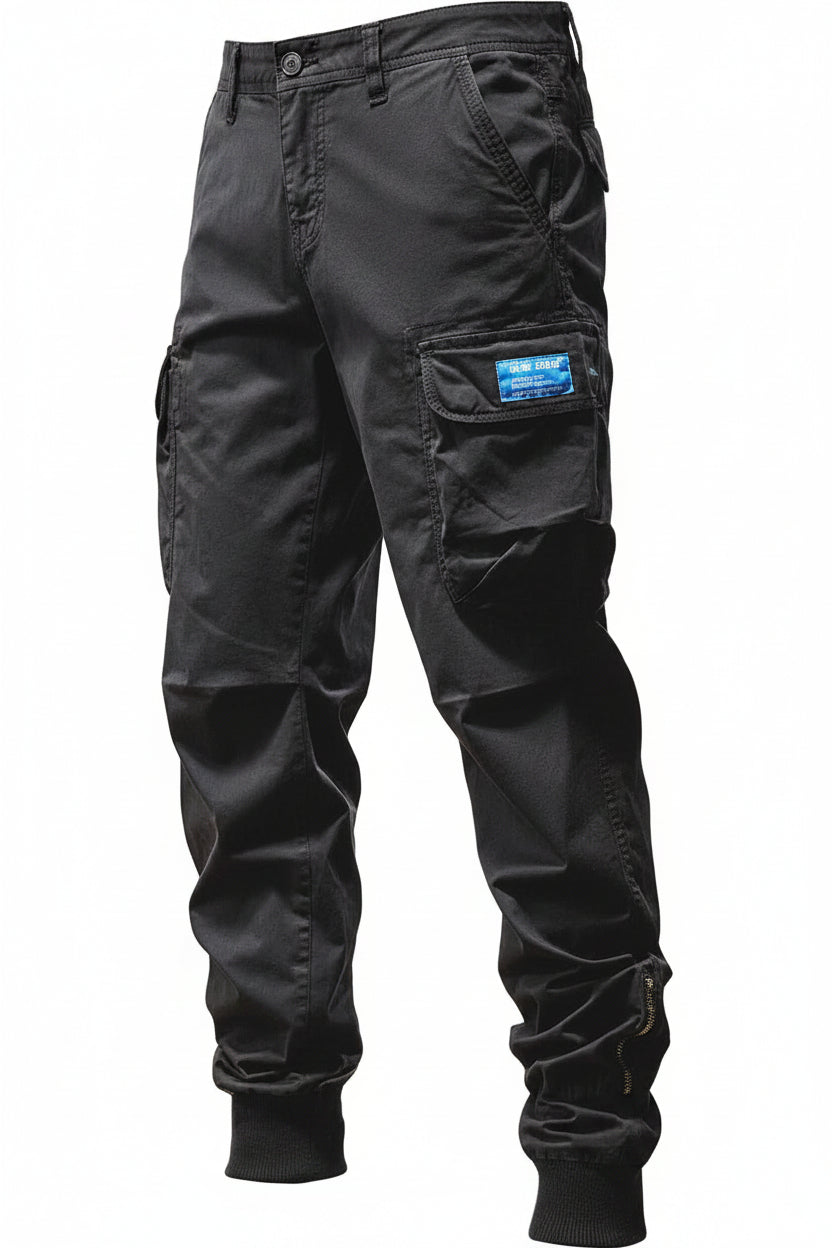 Men's Cargo Pants - Cotton Fleece Joggers