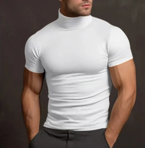 Slim-Fit Turtleneck Tee