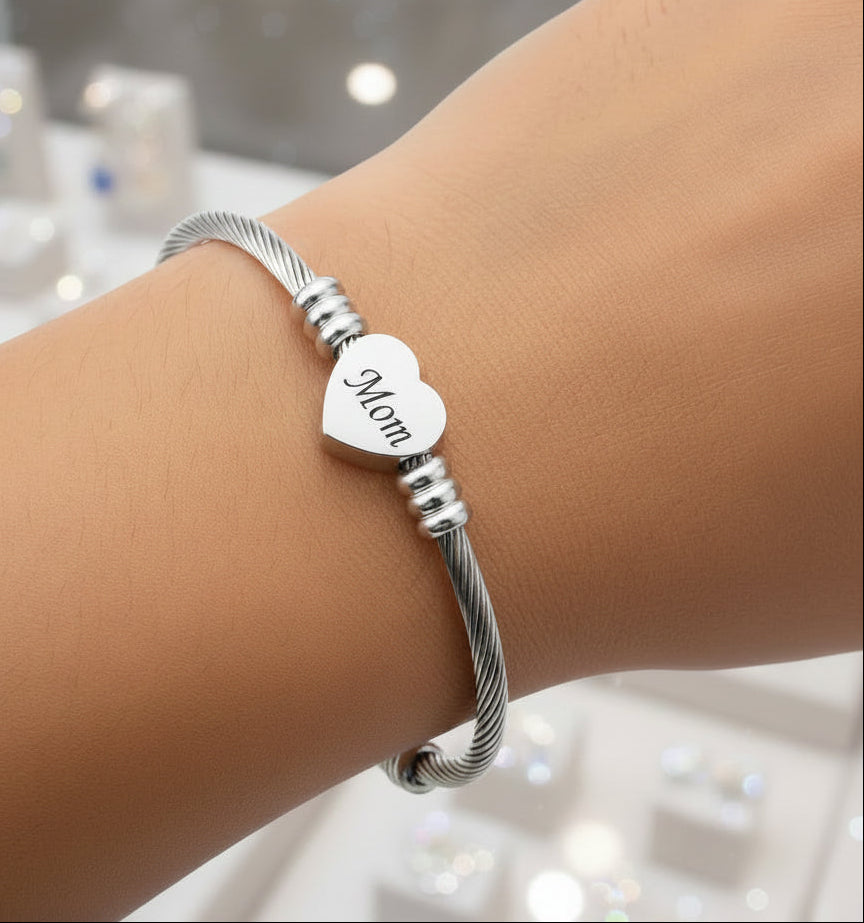 Stainless Steel Braided Bracelets for Mom