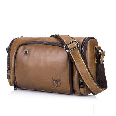 Men's Genuine Leather Shoulder Crossbody Bag