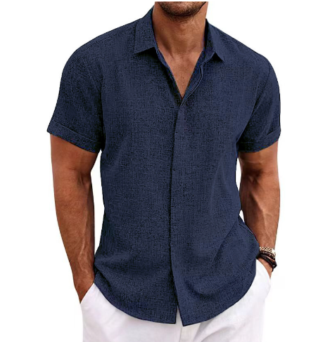 OLIVER™ Men's Cotton Linen Short-Sleeve