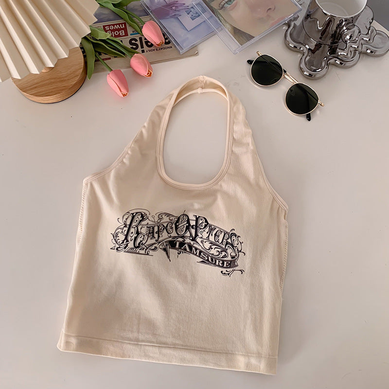 Niche Design Printed Halter Top