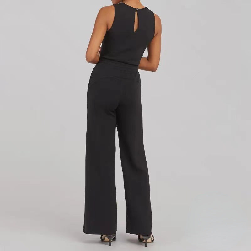 Women's Fashion Solid-Color Jumpsuit