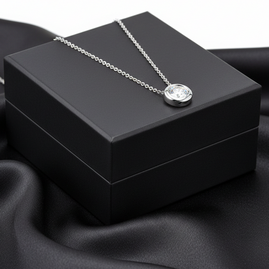 Silver Pendant Charm Necklace