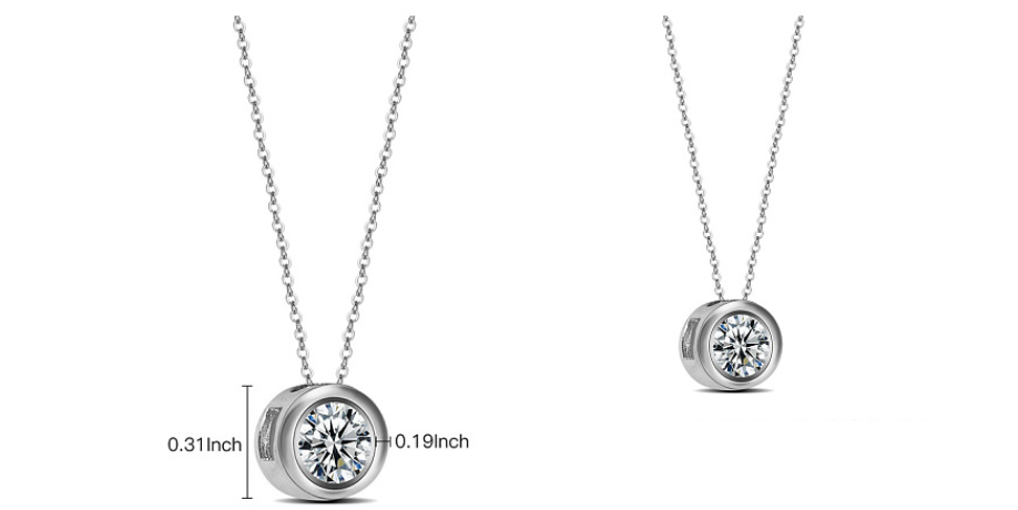 Silver Pendant Charm Necklace