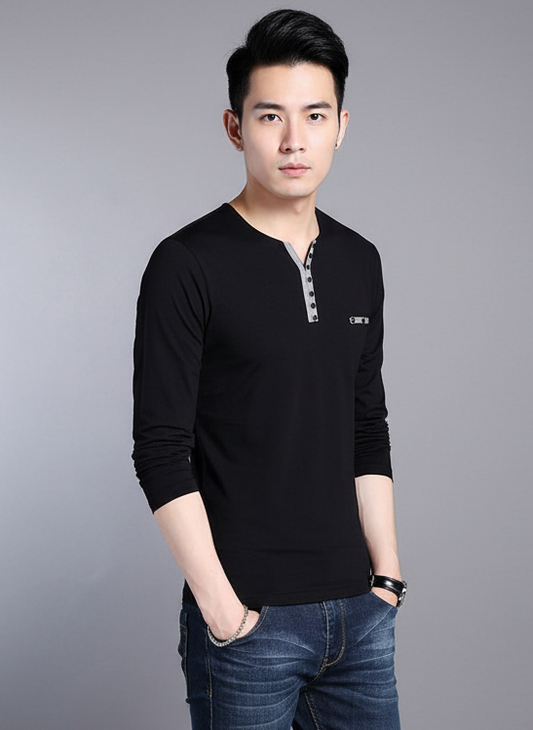 Cotton 3/4-Sleeve Tee