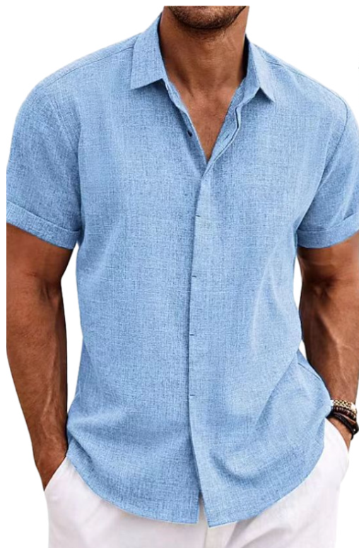 OLIVER™ Men's Cotton Linen Short-Sleeve