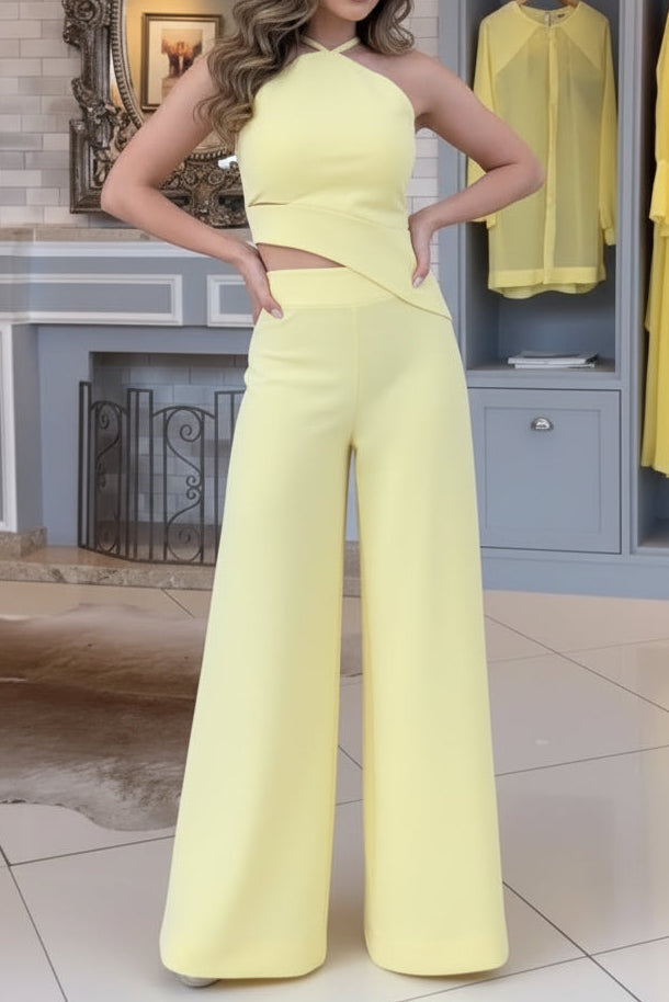 Summer Fashion Hollow Back Jumpsuit