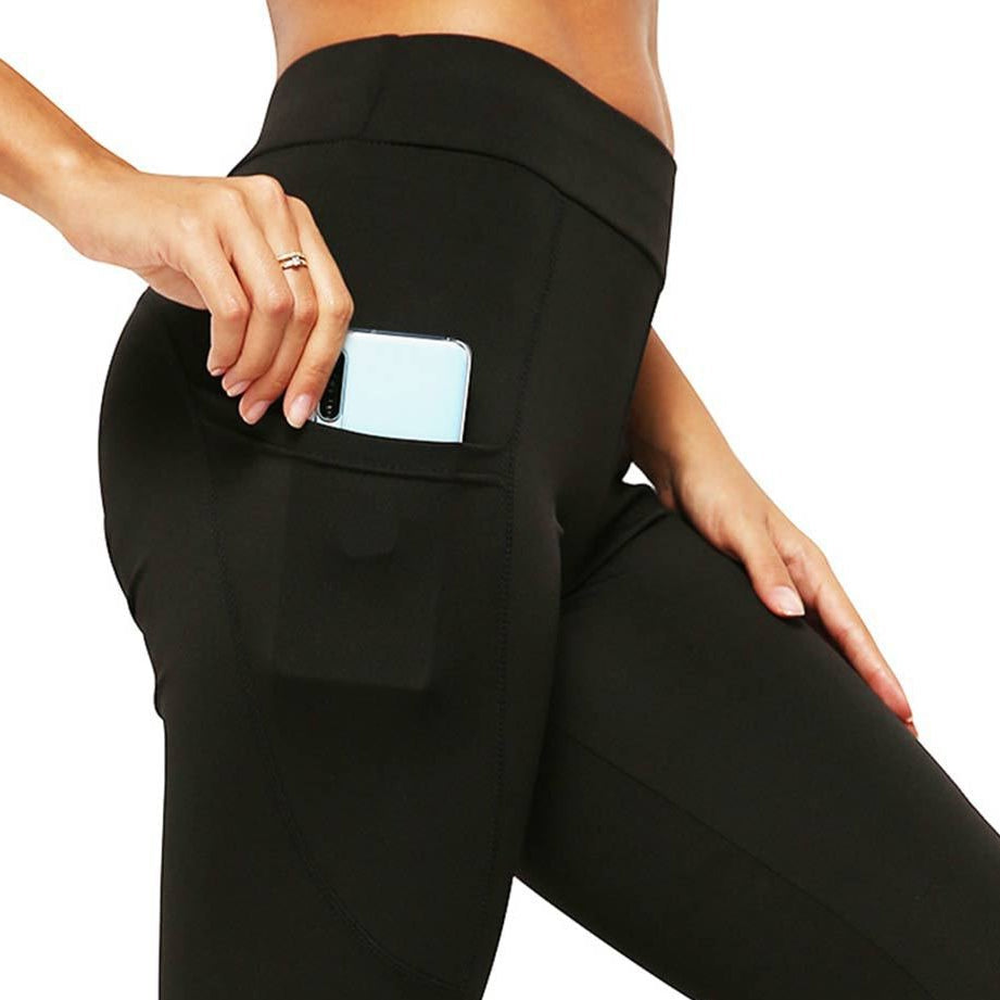 High Waist Leggings - Side Phone Pocket