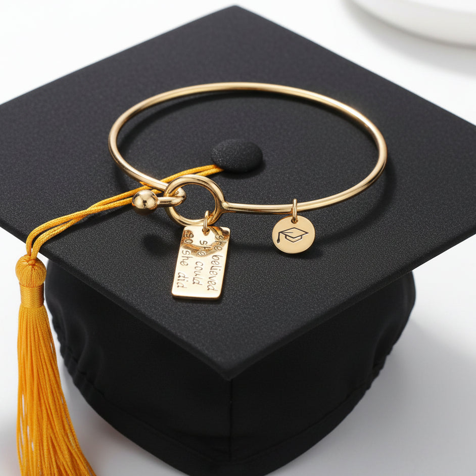 Fashion Graduation Bracelet for Women - S925 Silver & 9K Gold