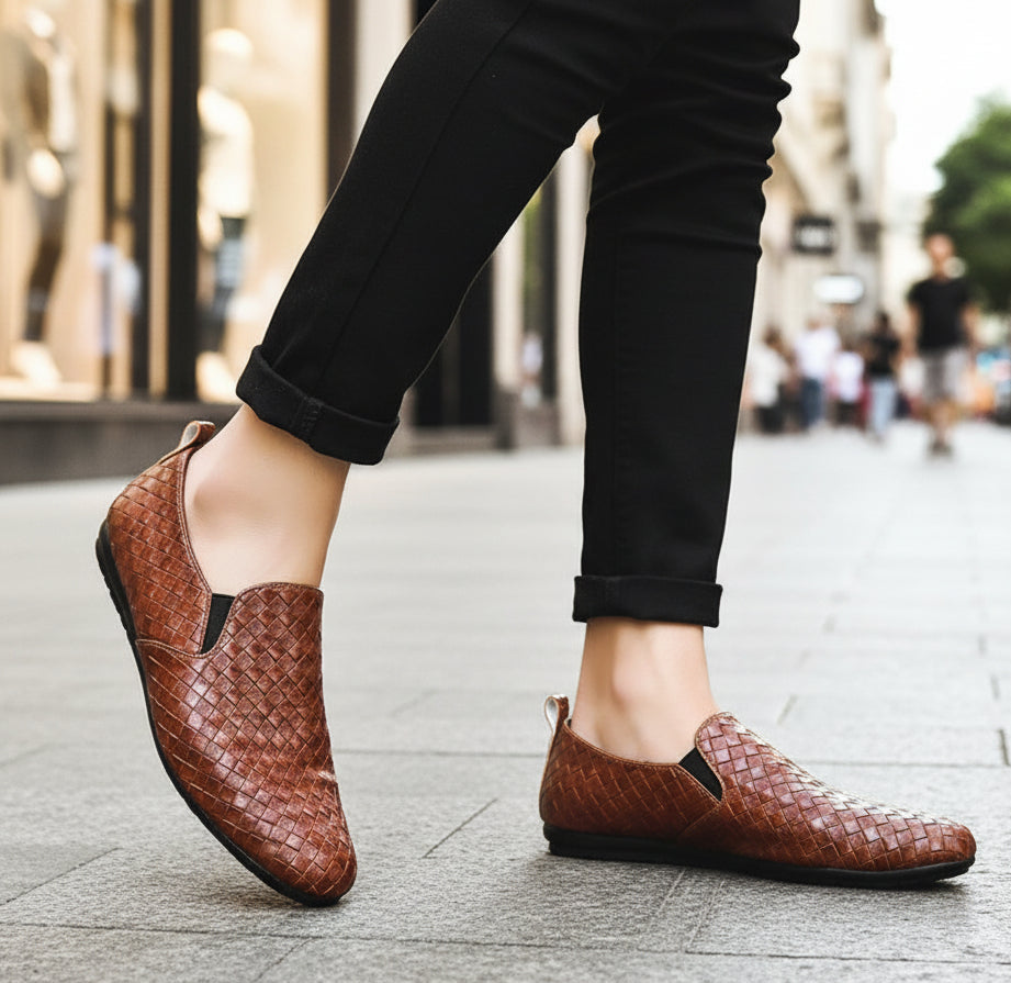Men's Casual Slip-On Leather Loafers