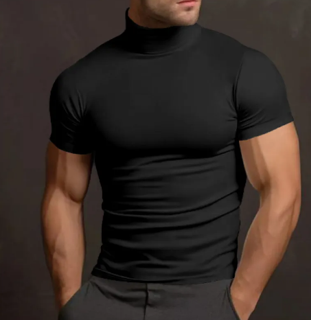 Slim-Fit Turtleneck Tee