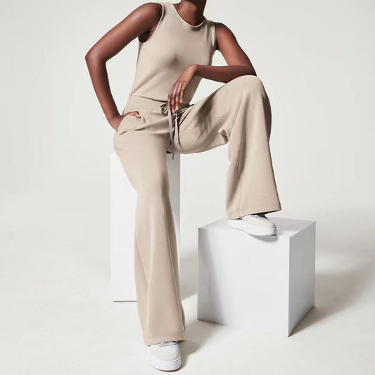 Women's Fashion Solid-Color Jumpsuit