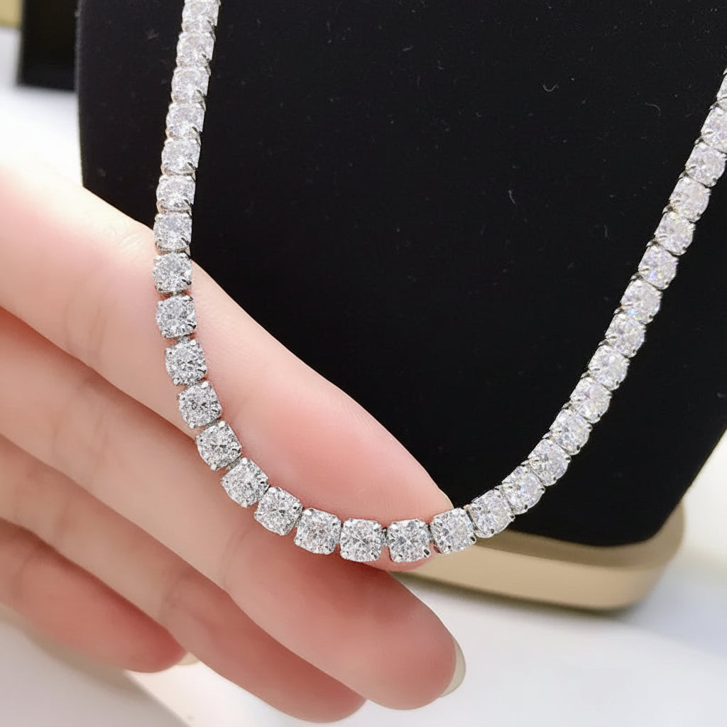 Diamond Crown Necklace