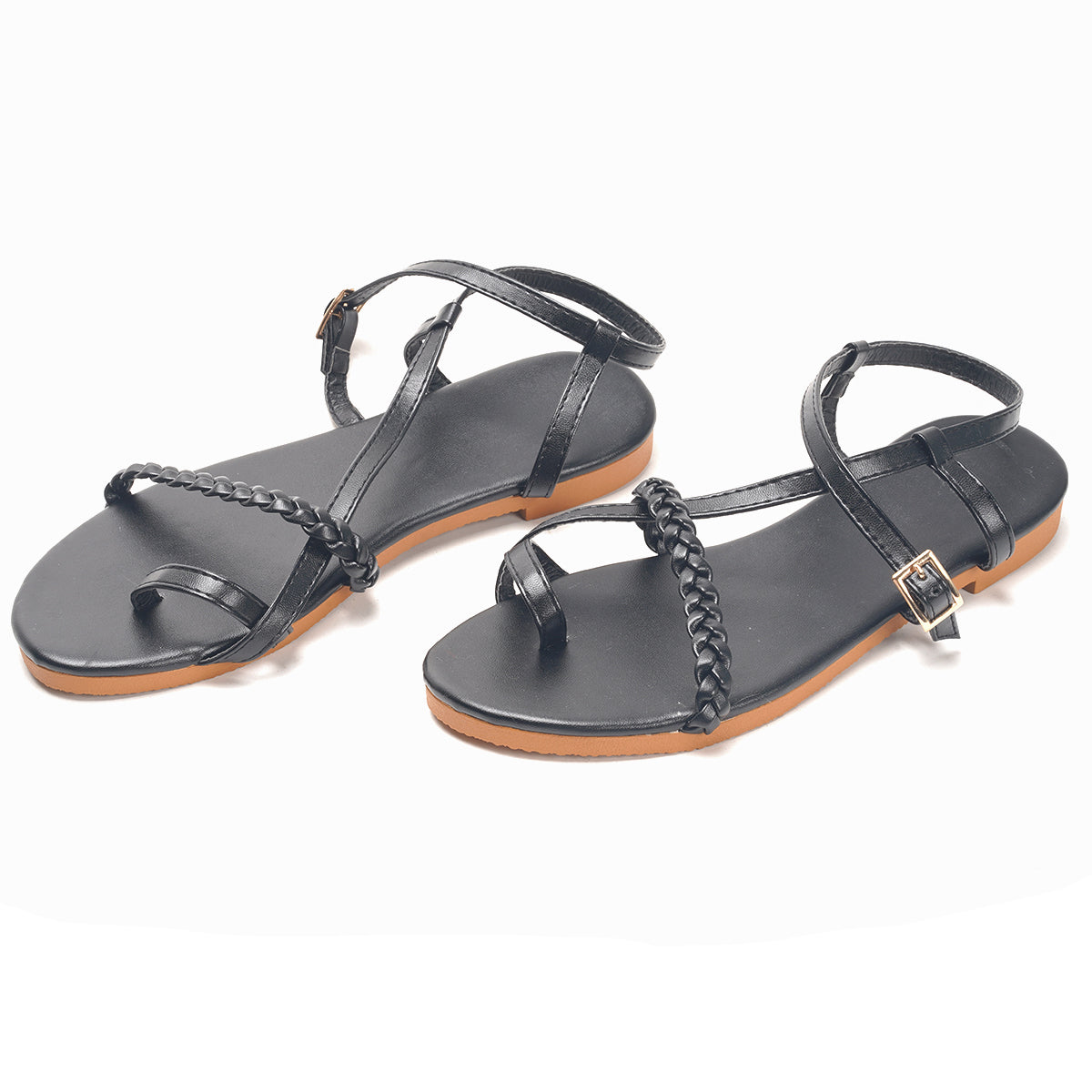 Women's Buckle Hollow Sandals