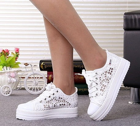 Elevated Casual Canvas Shoes - Breathable Mesh