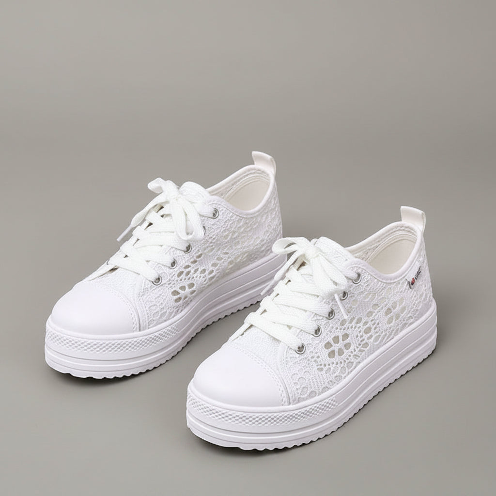 Elevated Casual Canvas Shoes - Breathable Mesh