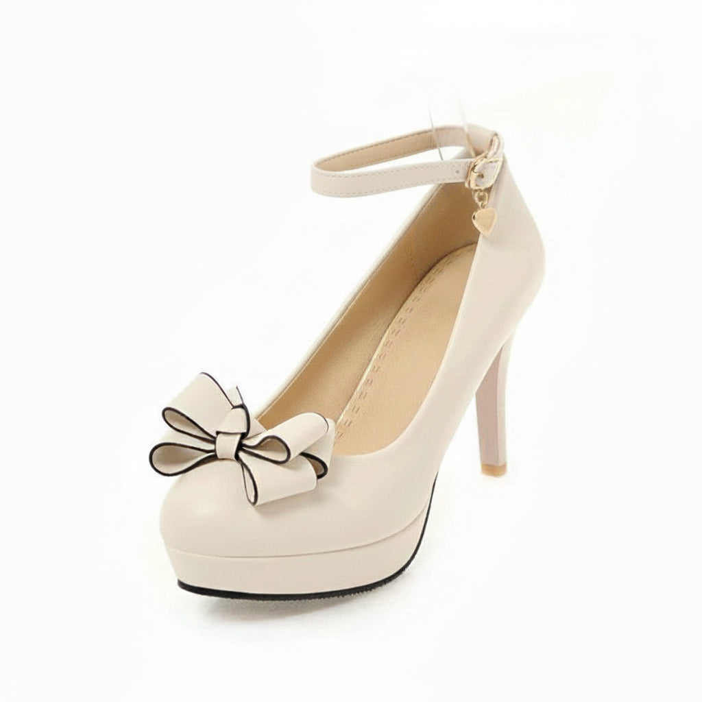 Sweet Bow Women's Platform Heels