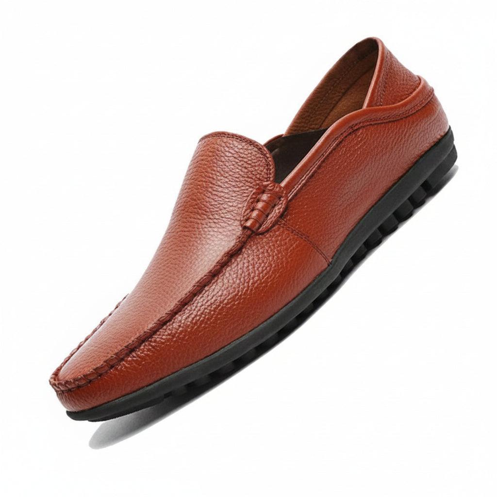 Men's Casual Genuine Leather Slip-On Loafers